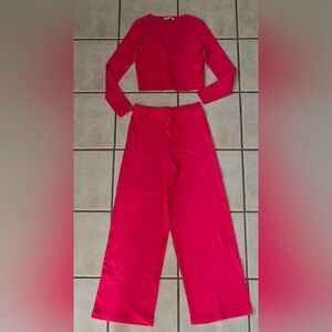 Zara Pink Pantsuit Sz M